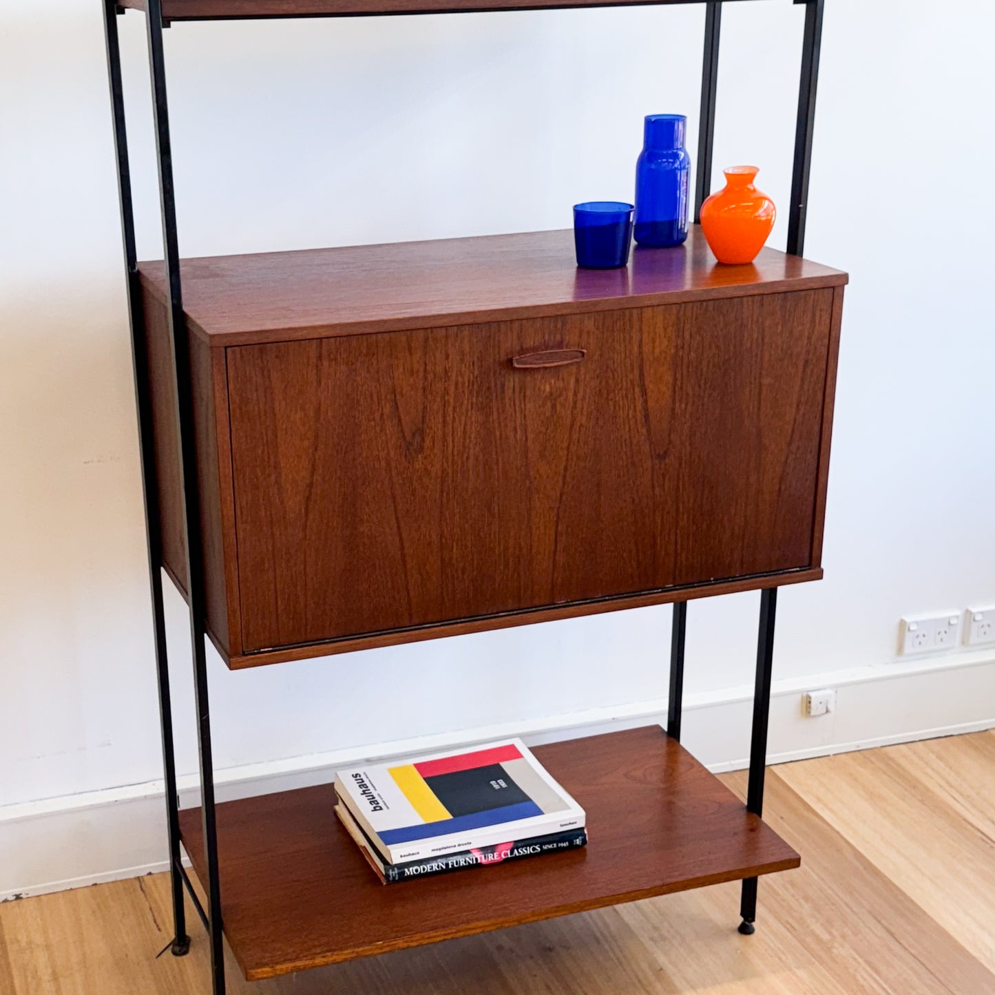 Avalon Furniture mid century customisable shelving unit / desk