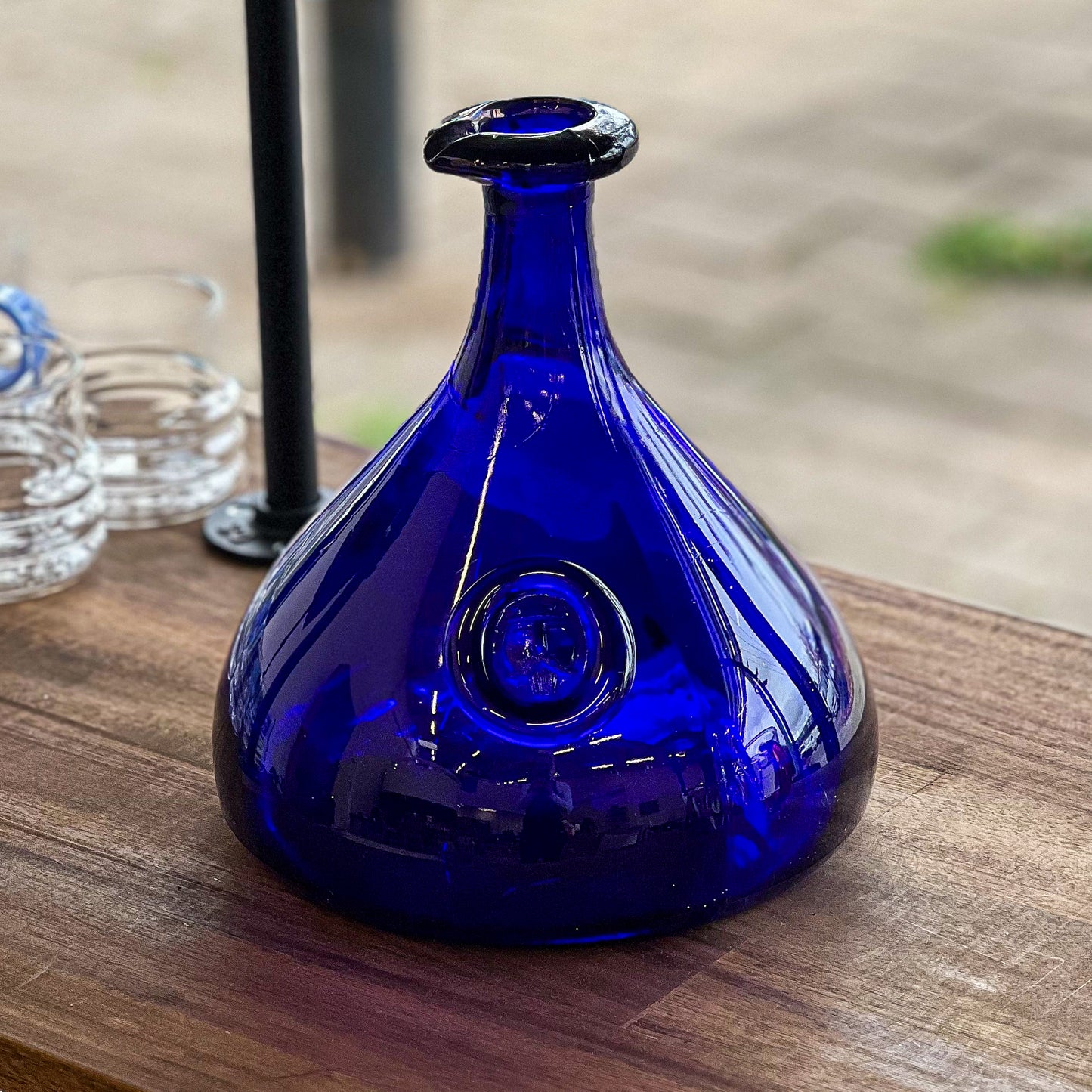 Holmegaard blue carafe