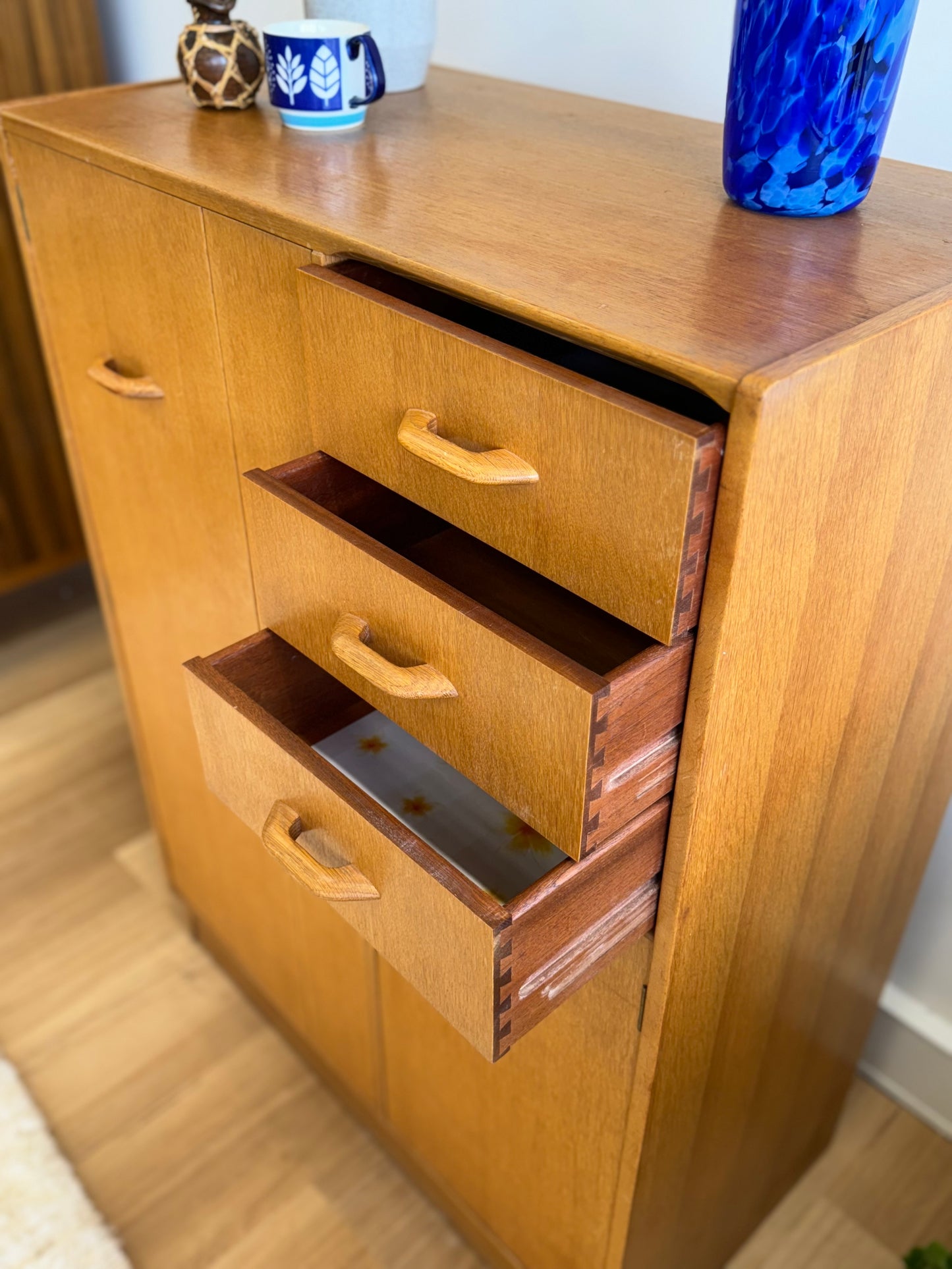 G Plan Wycombe wood golden oak dresser