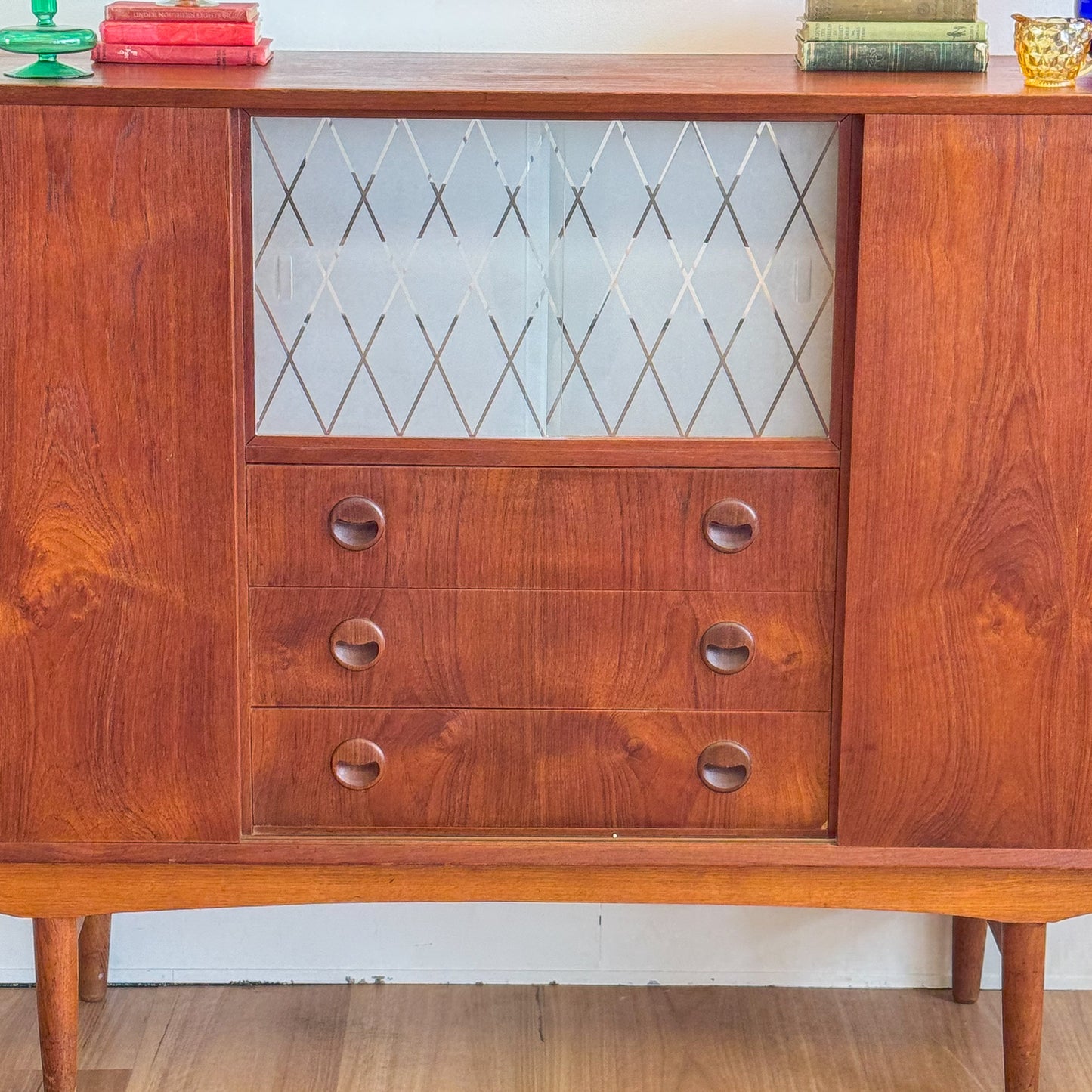 Danish mid century high sideboard