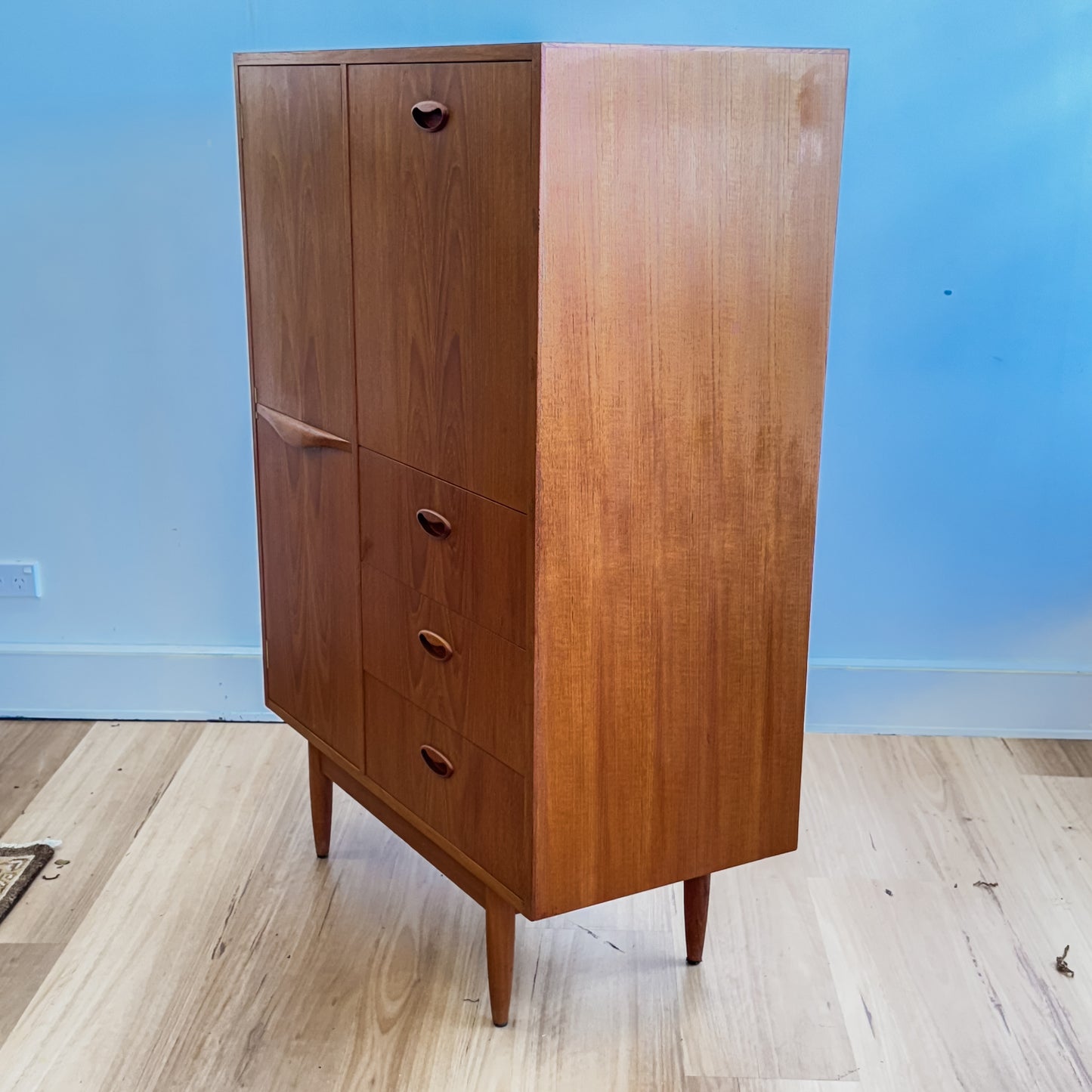 Mid century Chiswell 1969 teak bar cabinet