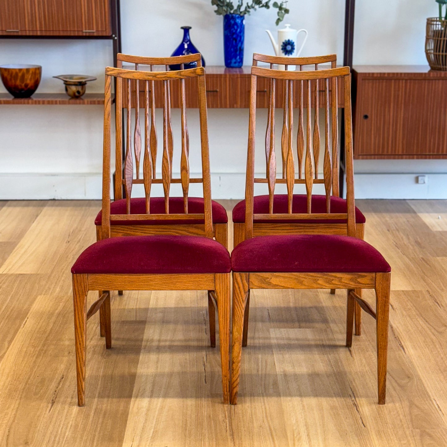 Keller Furniture Oak Dining Chairs