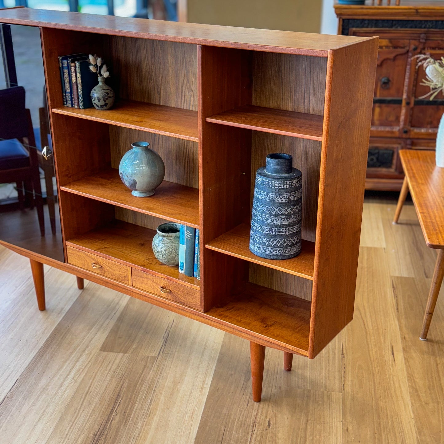 Mid century Danish teak bookshelf