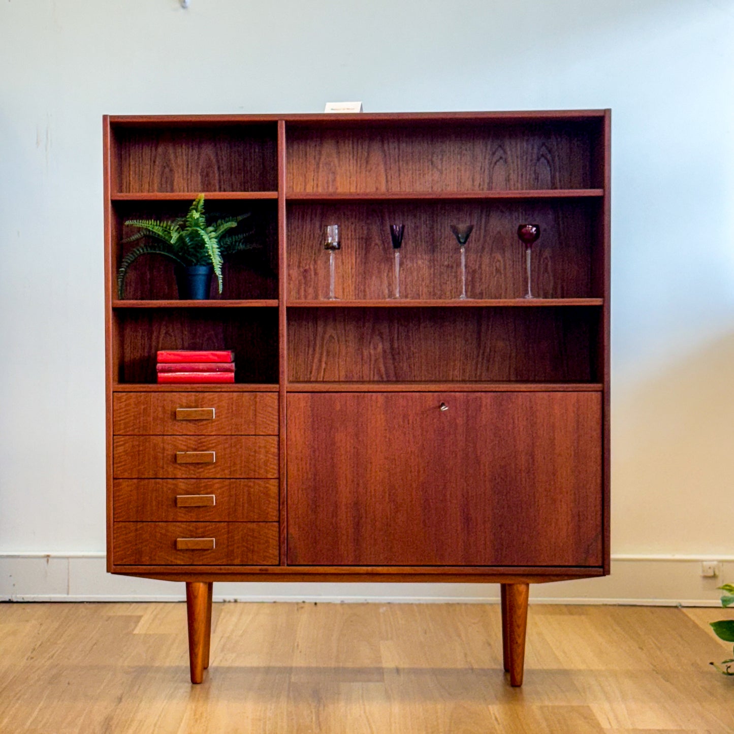 Mid/century teak Danish bookshelf