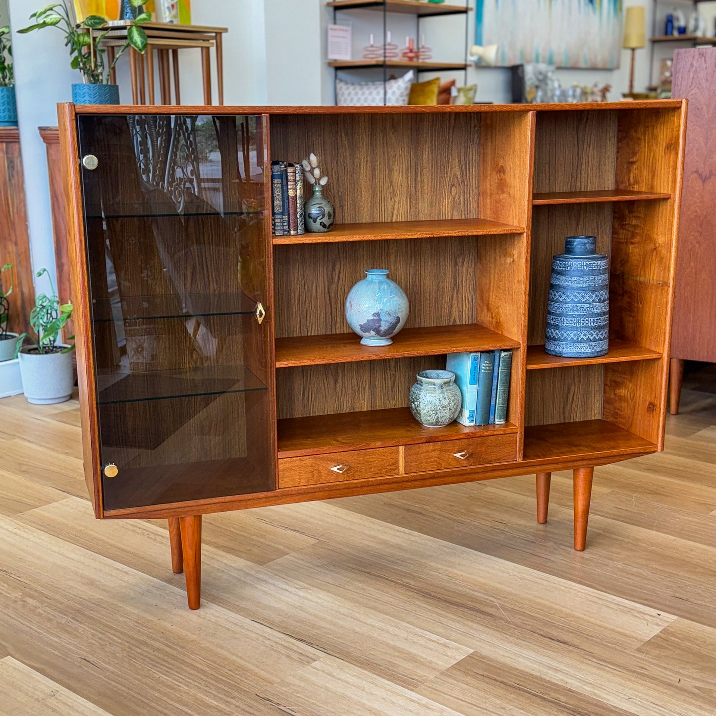 Mid century Danish teak bookshelf