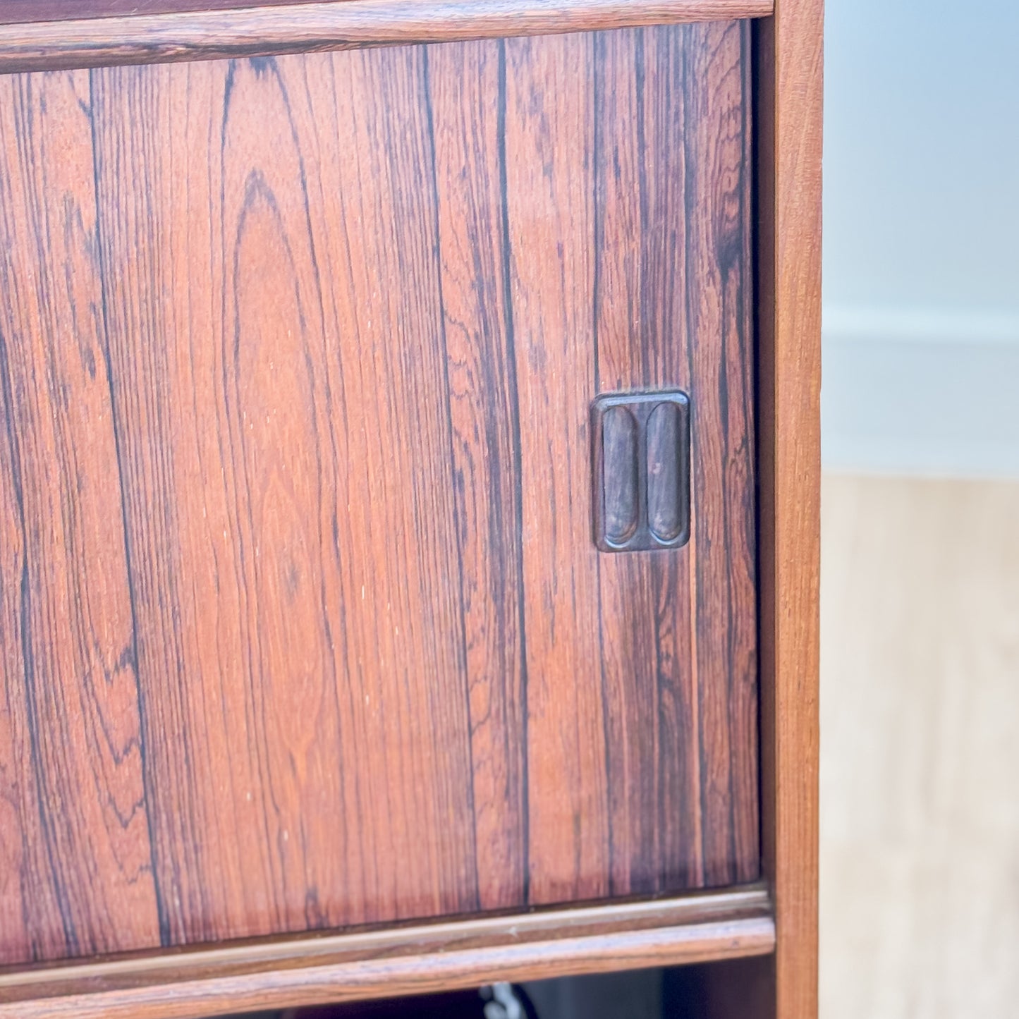 Danish Rosewood floor bookshelf made by Jorgen Nielsen