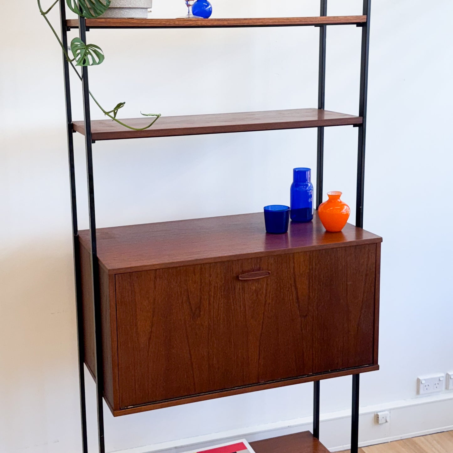 Avalon Furniture mid century customisable shelving unit / desk