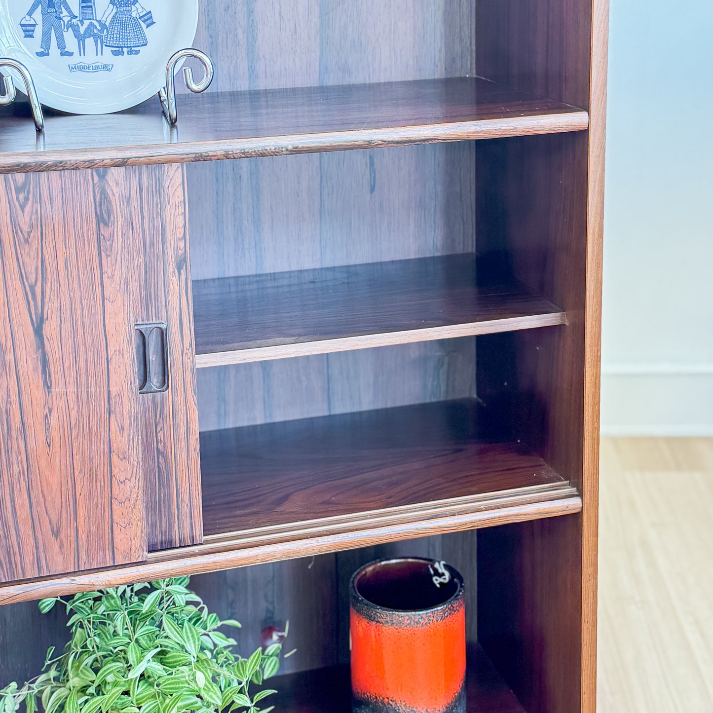 Danish Rosewood floor bookshelf made by Jorgen Nielsen