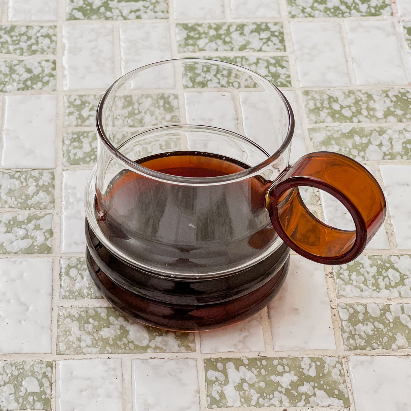 Coloured Ripple Glass Mug