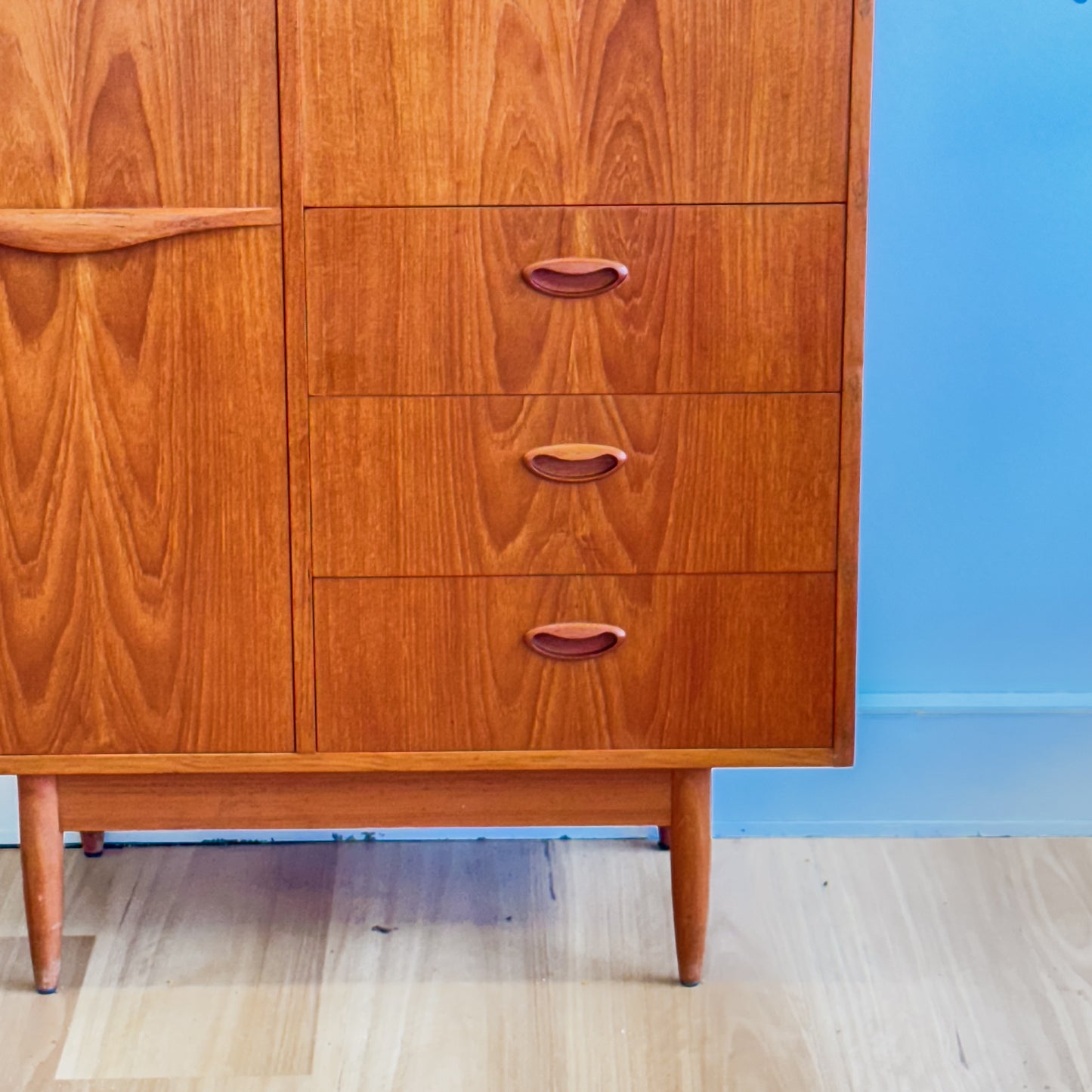 Mid century Chiswell 1969 teak bar cabinet