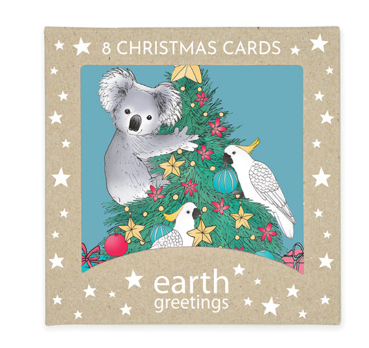 Boxed Christmas Cards (Square) - Tree Tidings