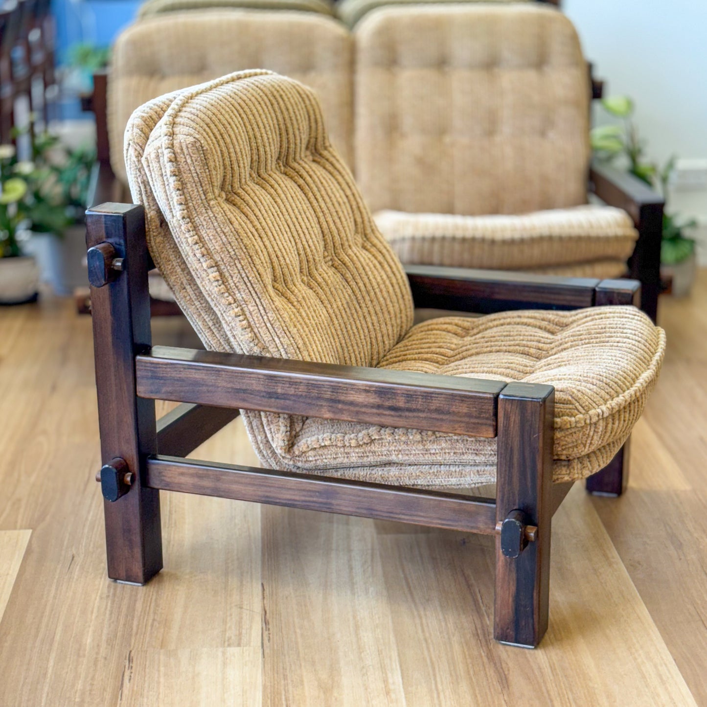 Vintage Velour single armchair