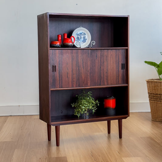 Danish Rosewood floor bookshelf made by Jorgen Nielsen