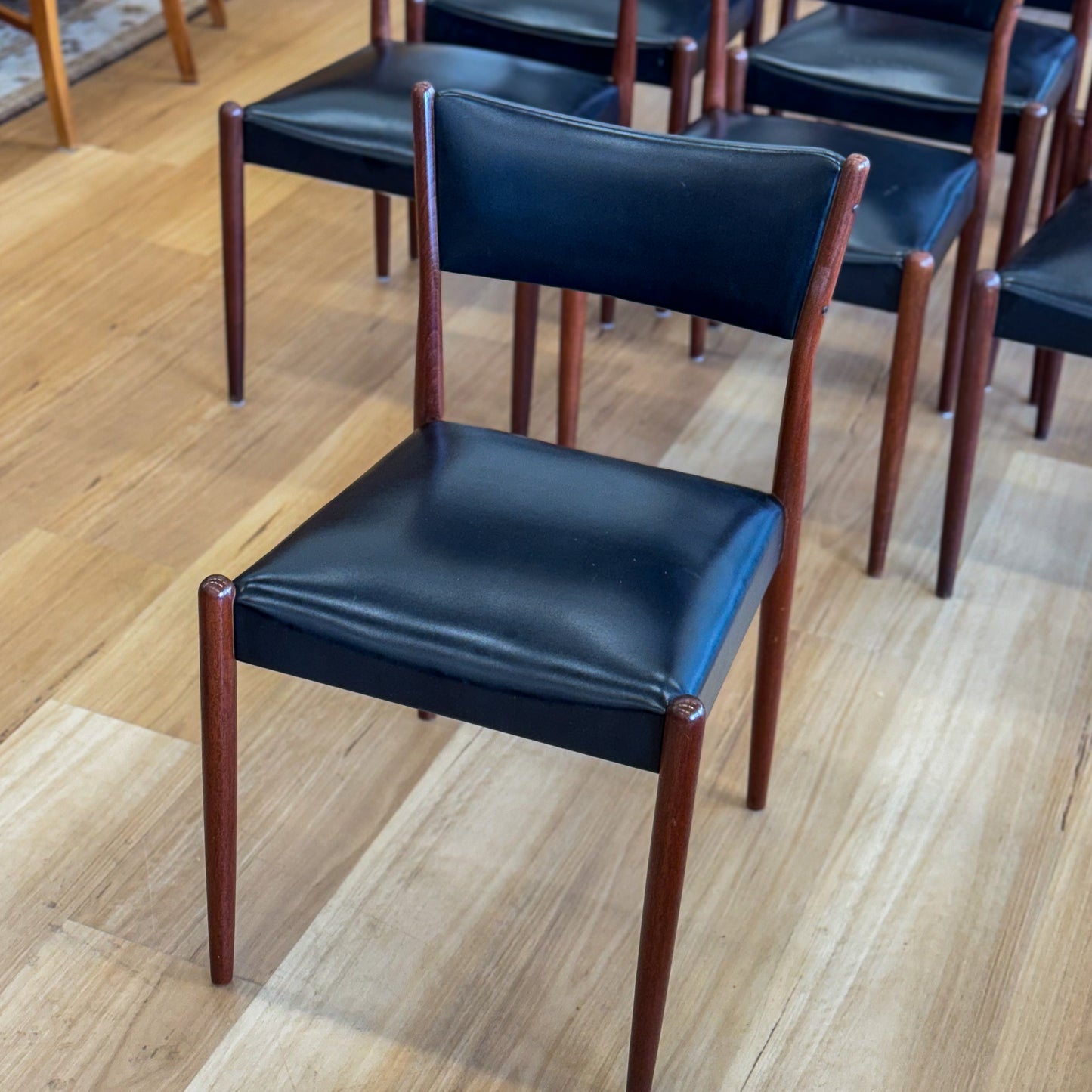 Set of 10 circa 1960s Parker dining chairs