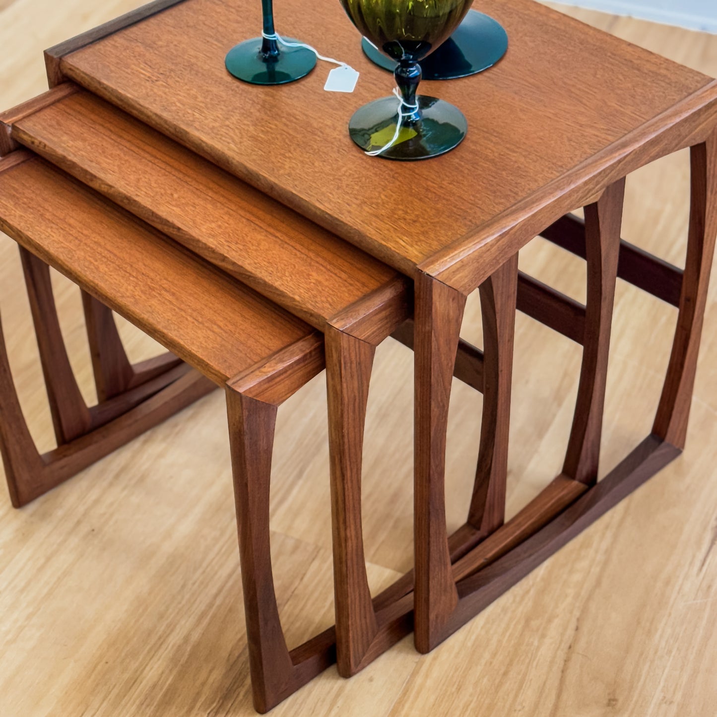 G Plan Quadrille range set of three nesting tables