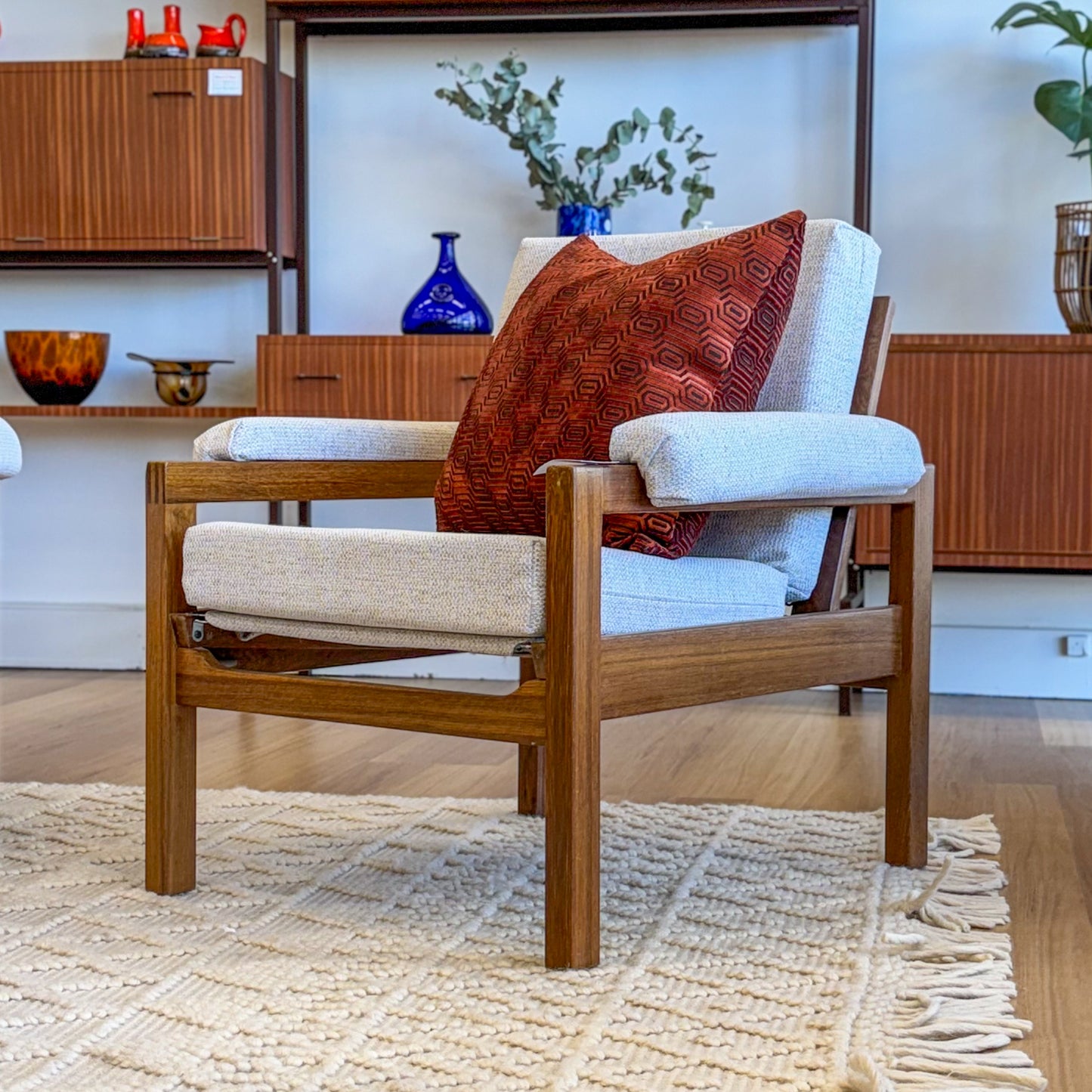 Locally made and designed mid century armchairs