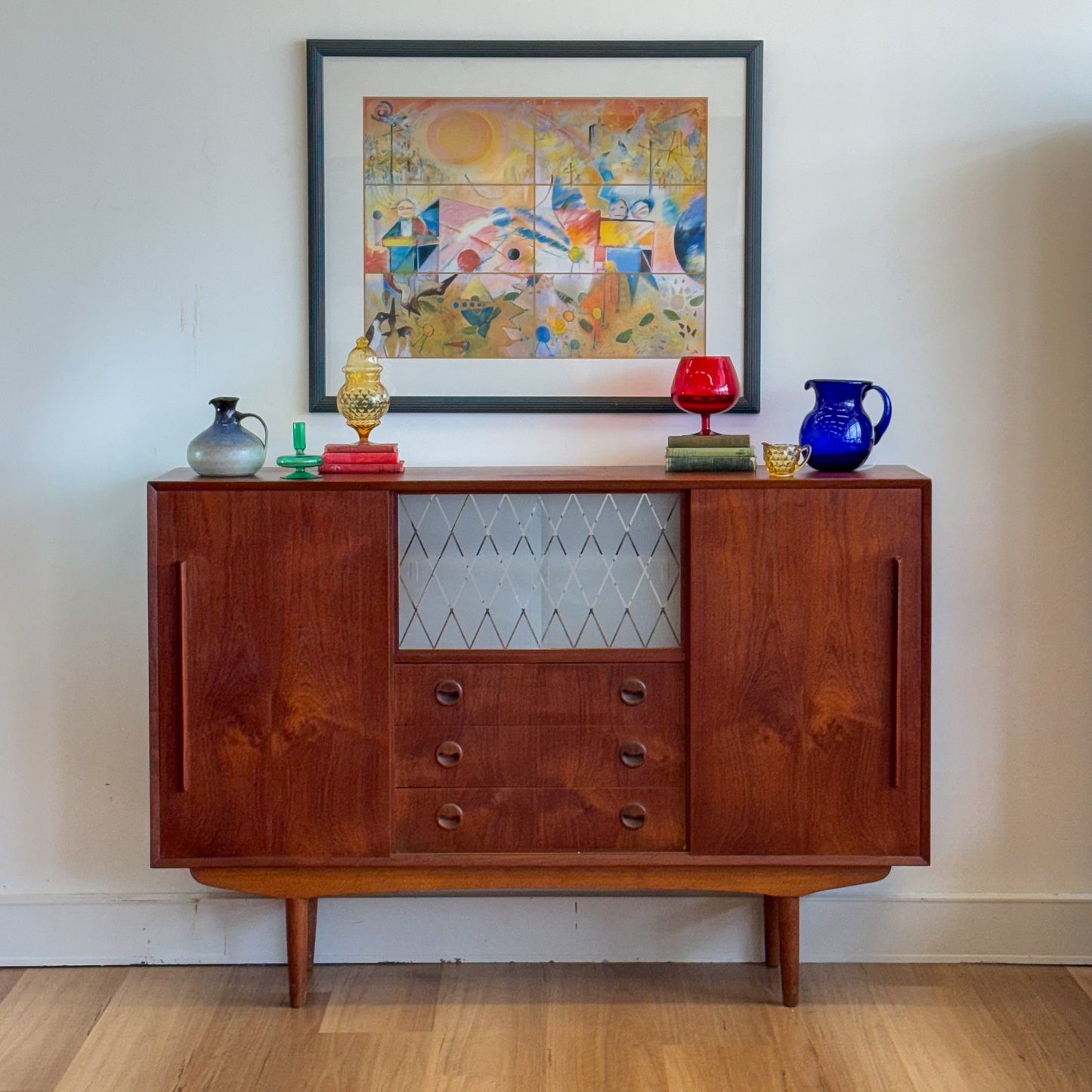 Danish mid century high sideboard