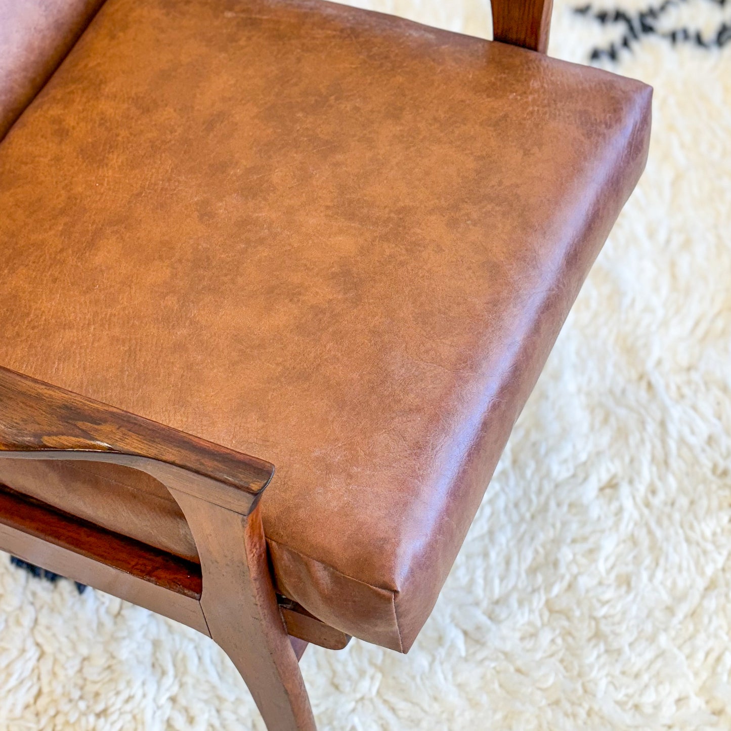 Mid century teak armchair