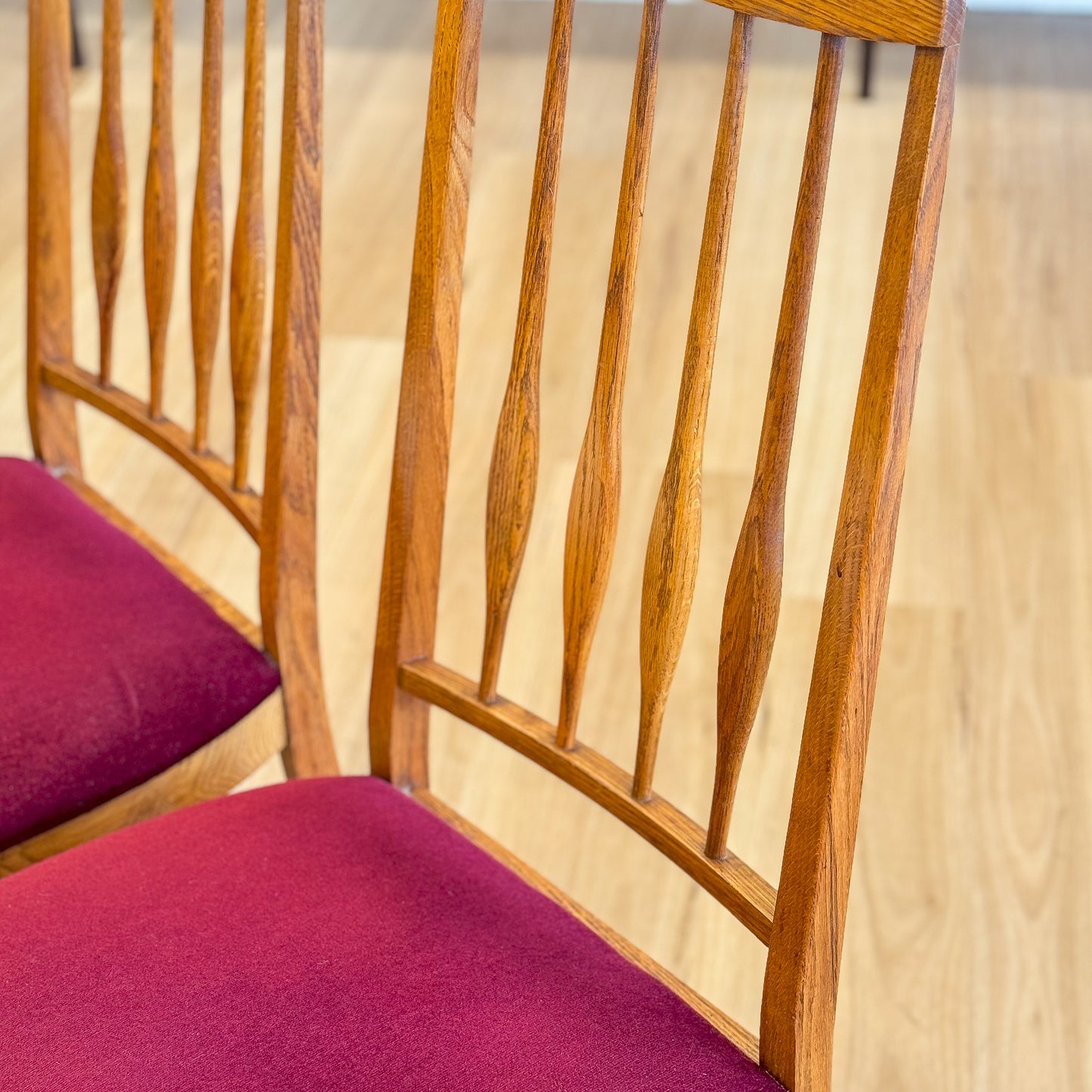 Keller Furniture Oak Dining Chairs