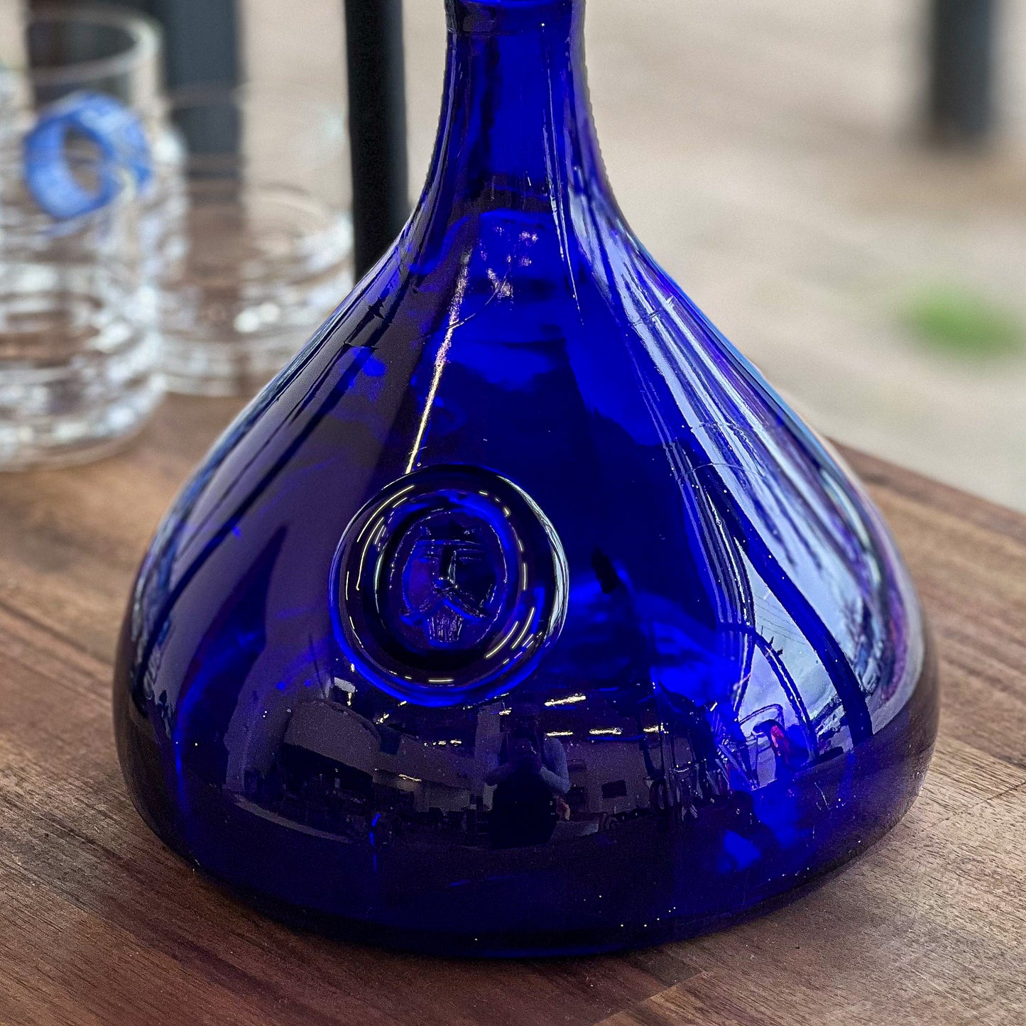 Holmegaard blue carafe