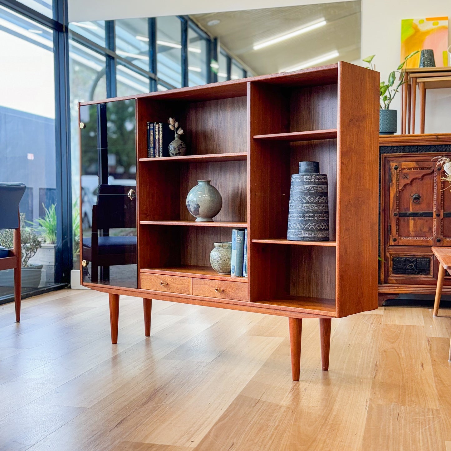 Mid century Danish teak bookshelf