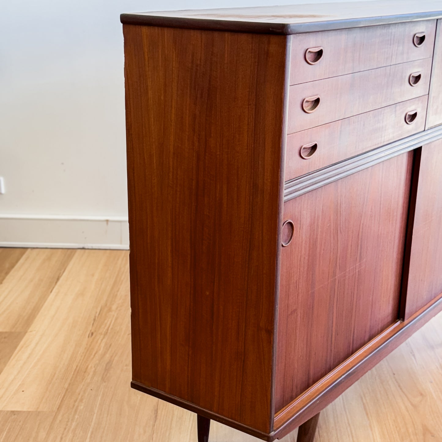 Danish mid century tall cabinet / storage unit