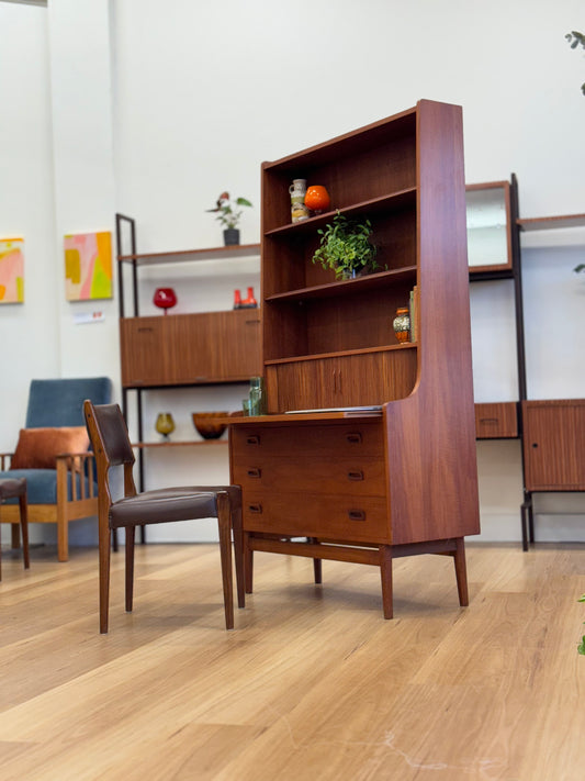 Danish combination bookcase and bureau circa 1960s