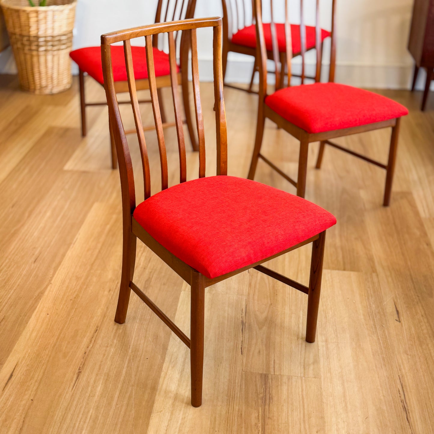 Set of four McIntosh dining chairs