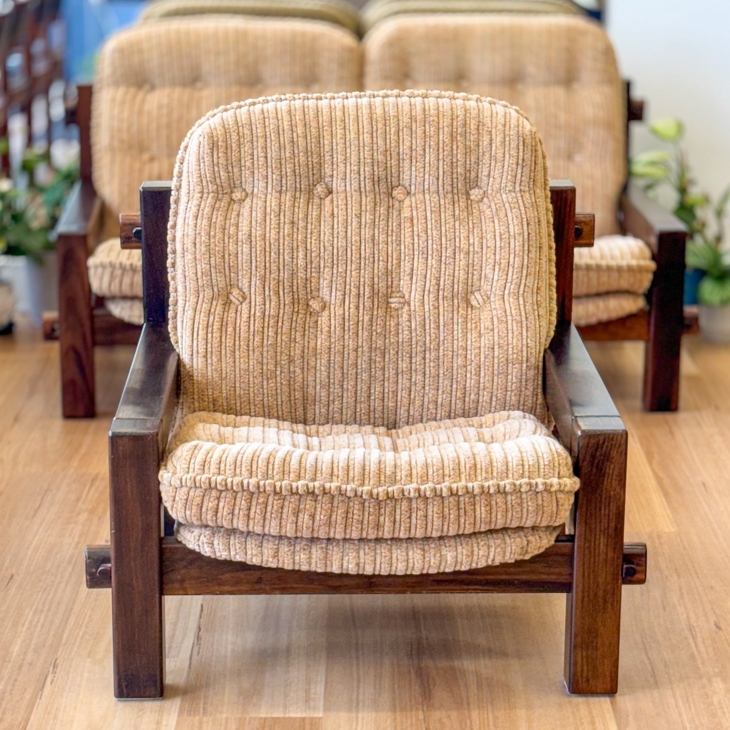 Vintage Velour single armchair