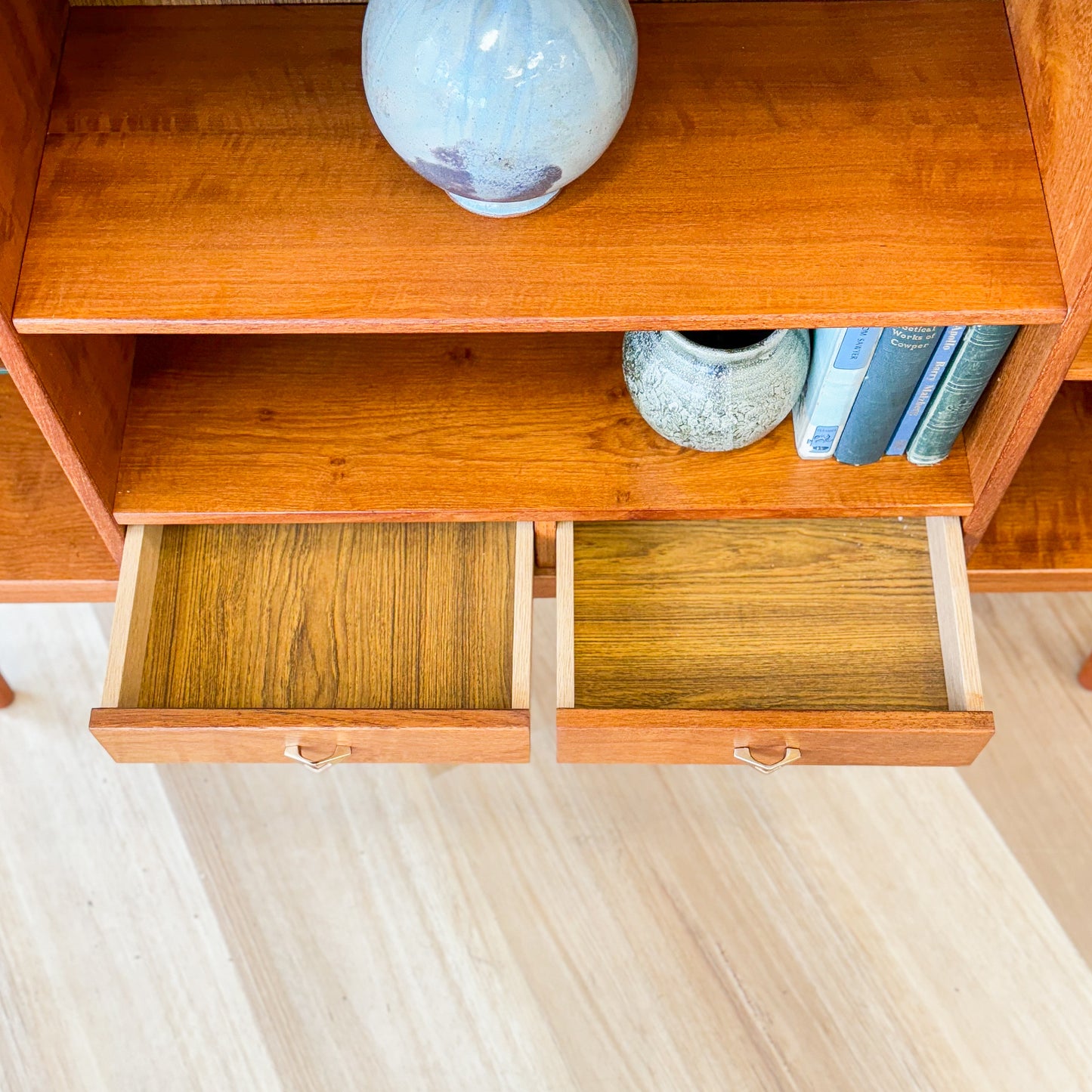 Mid century Danish teak bookshelf