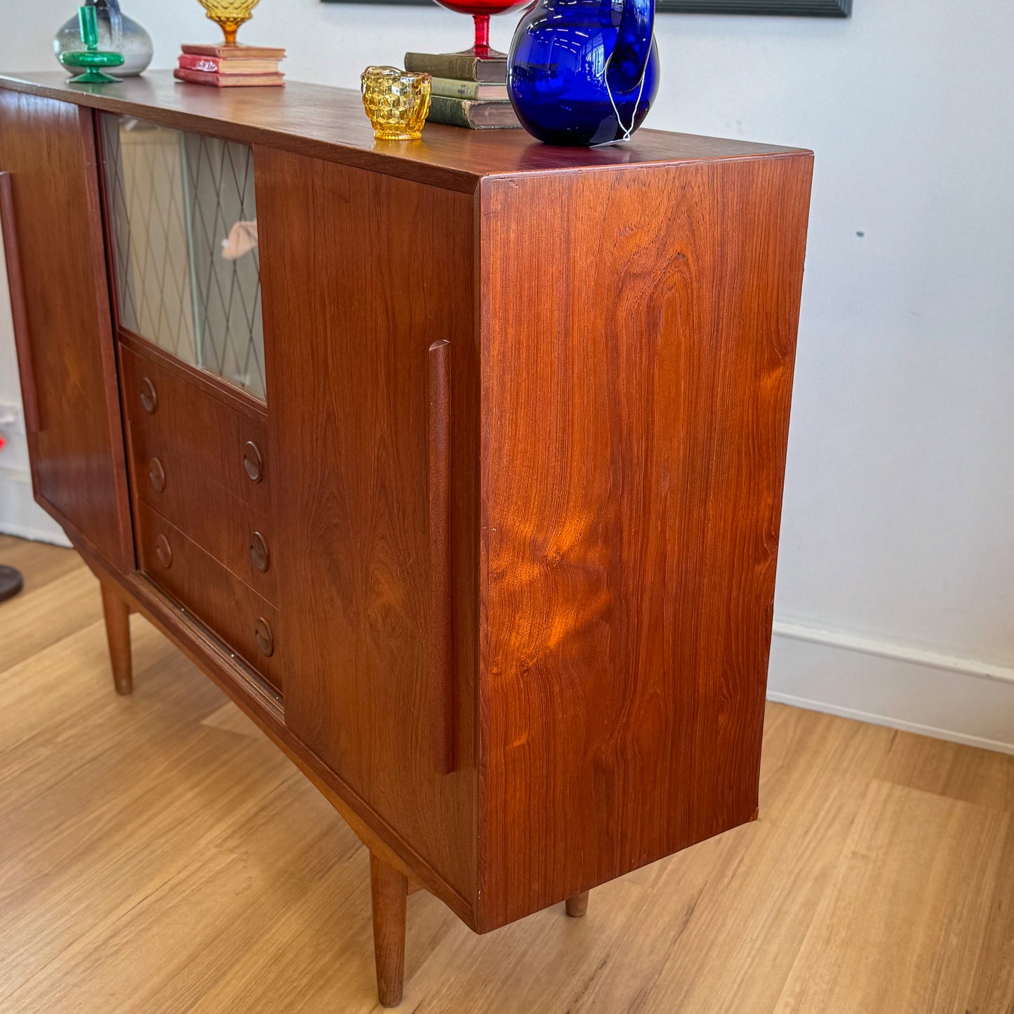 Danish mid century high sideboard