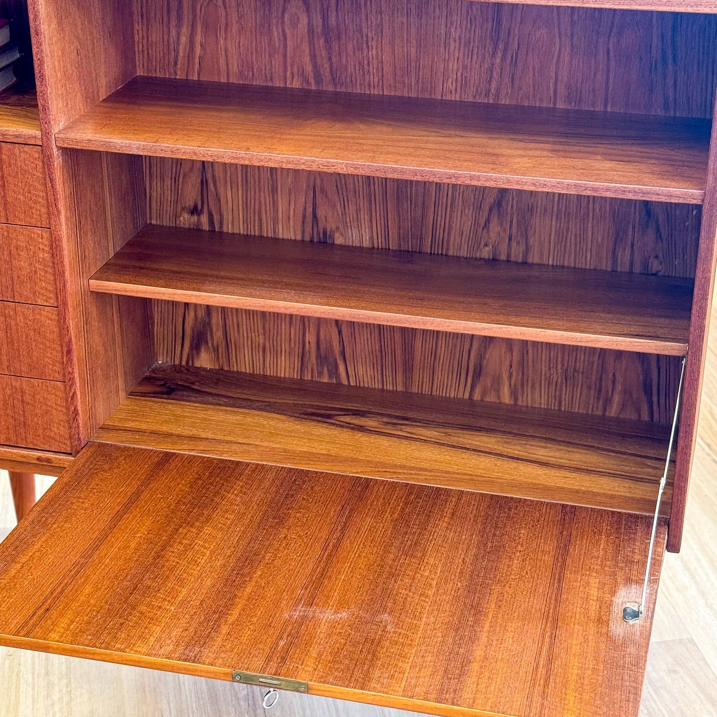 Mid/century teak Danish bookshelf