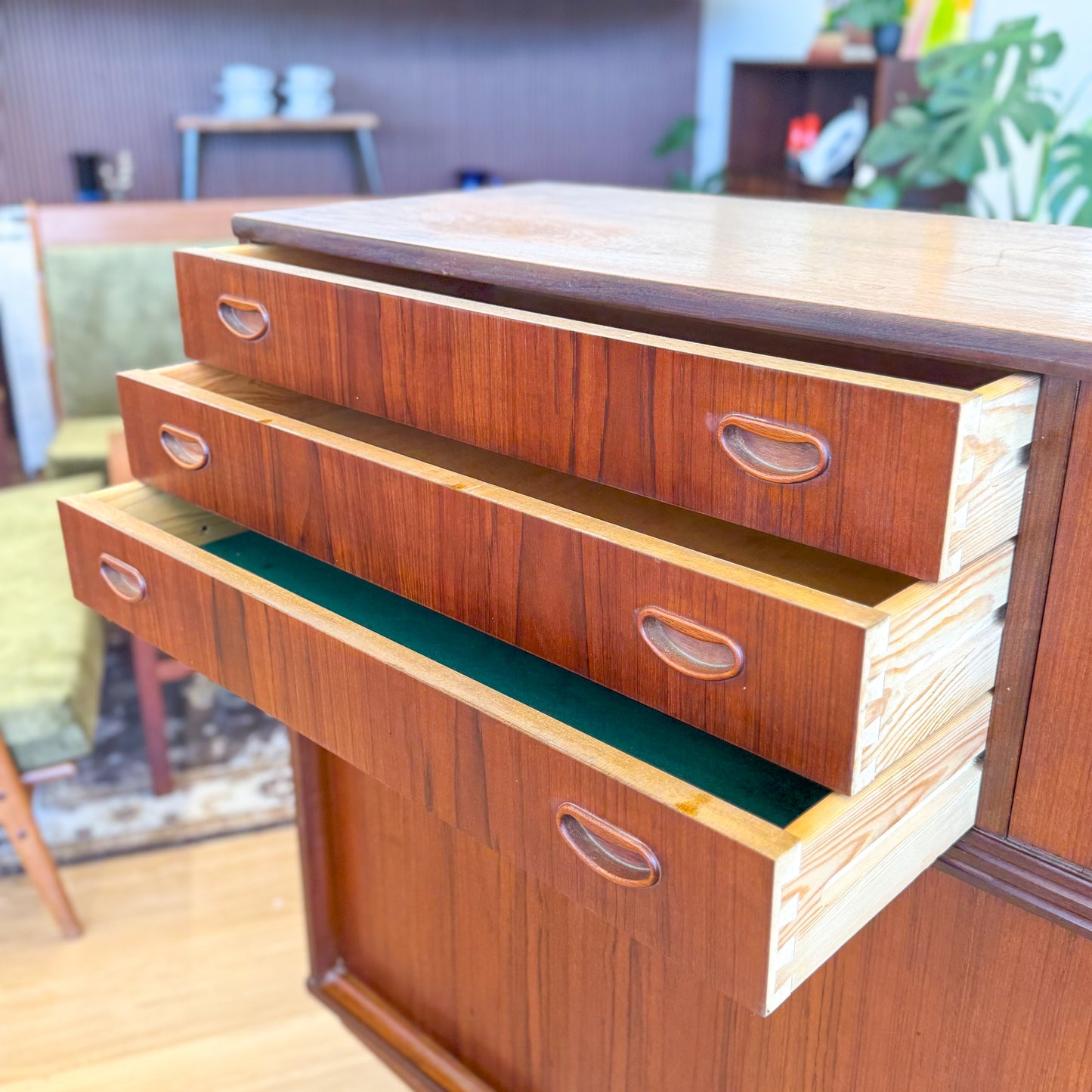 Danish mid century tall cabinet / storage unit