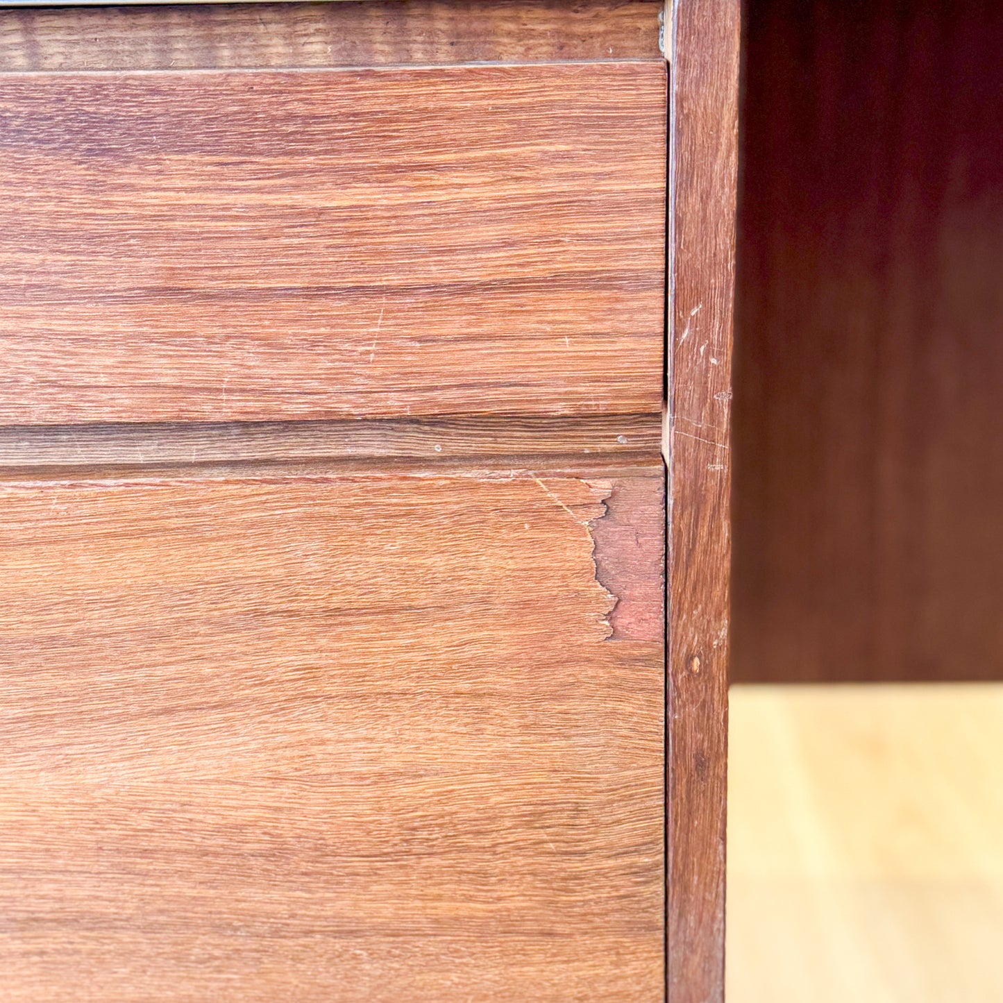 1970s laminate and chrome desk