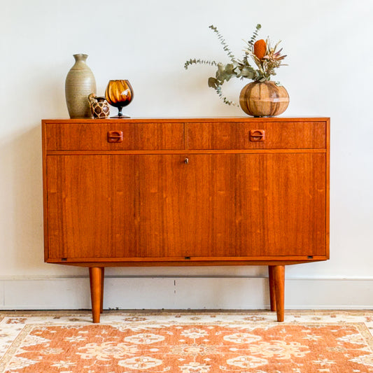 Danish made drop down bar / cabinet