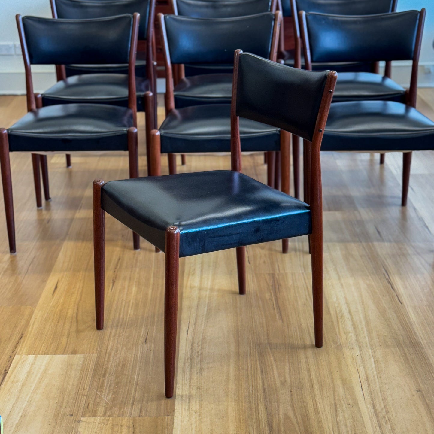 Set of 10 circa 1960s Parker dining chairs