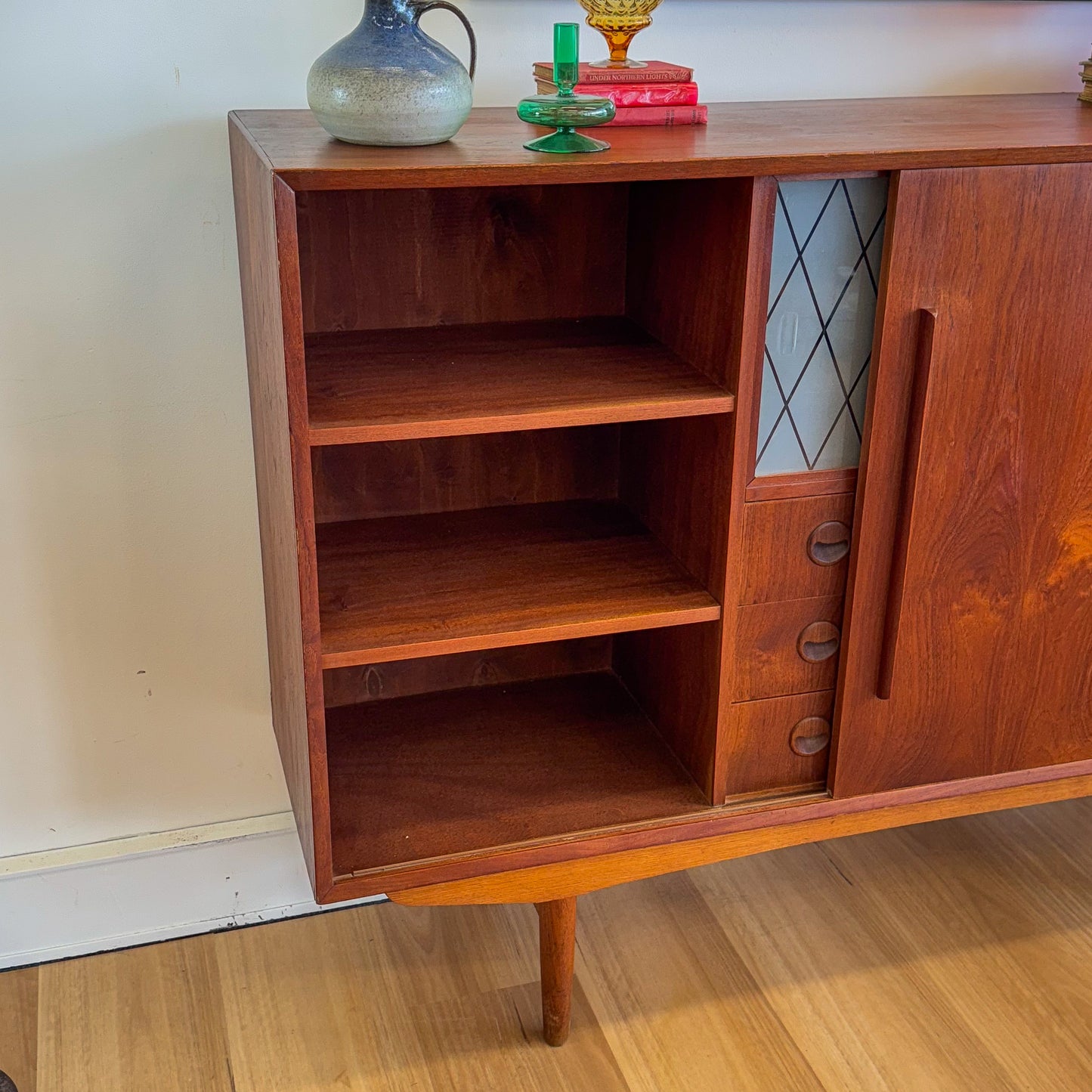 Danish mid century high sideboard