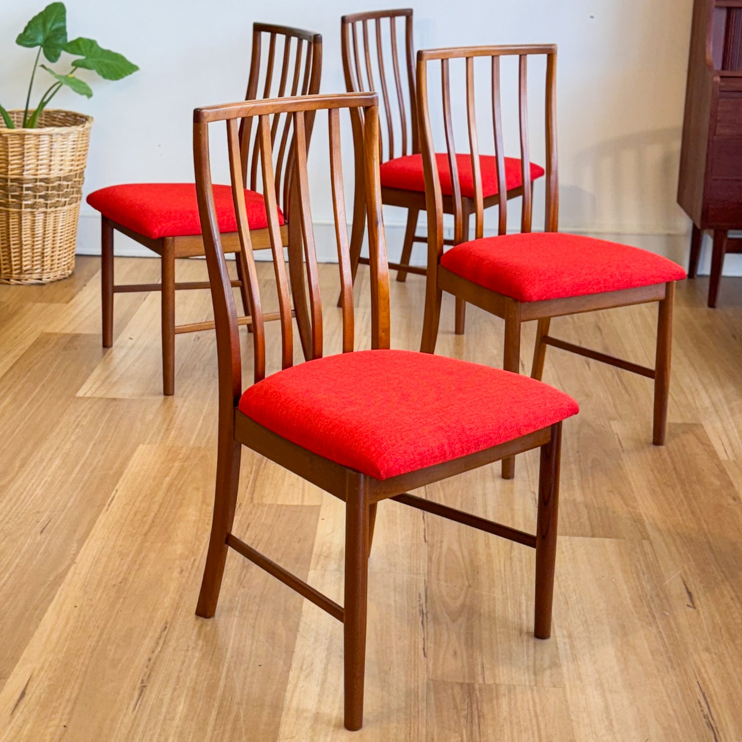 Set of four McIntosh dining chairs